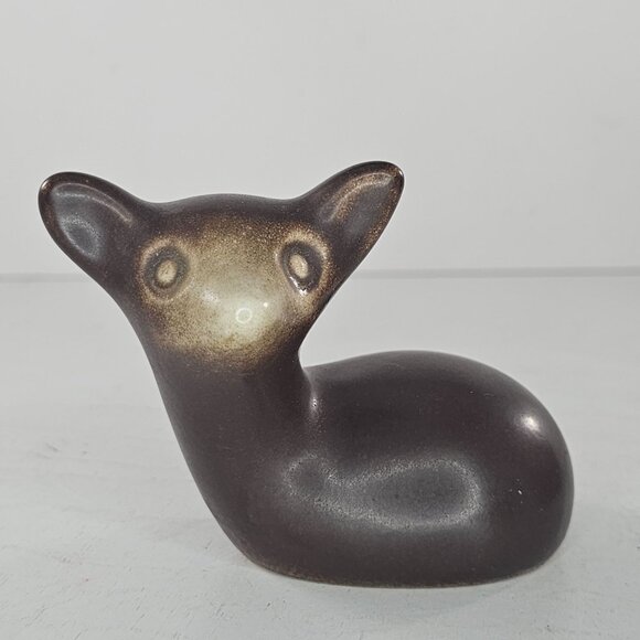 Howard Pierce Ceramic Deer Doe Fawn Figurine Set - Picture 7 of 11